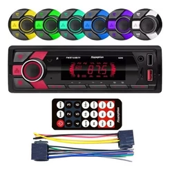 RÁDIO MP3 BT USB SD CORES COMANDO VOZ 6699 FIRST OPTION