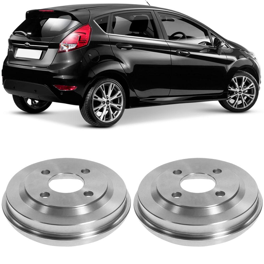 Par Tambor Freio Fiesta Ka 2011 A 2021 Traseiro Sem Cubo em Oferta na Shopee