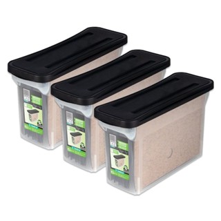 Kit 3 Caixas Organizadoras Arquivo Estreita Empilhável Cristal Ordene
