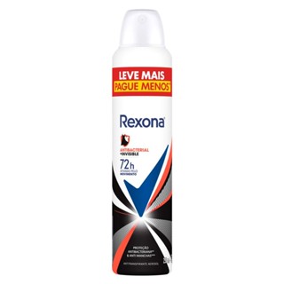 Desodorante Antitranspirante Rexona Antibacterial + Invisible Aerosol 250ml Leve Mais Pague Menos