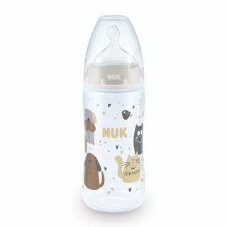 Mamadeira Controle de Temperatura First Choice 300ml Cat NUK em Oferta na Shopee