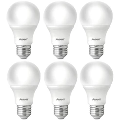 2 Pack com 6 Lâmpada Pera 15w Luz Branca 6500K Soquete E27 Bivolt
