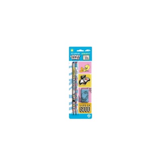 Kit Lápis HB Looney Tunes 2 Lápis /Apontador/BorrachaLeo&Leo em Oferta na Shopee