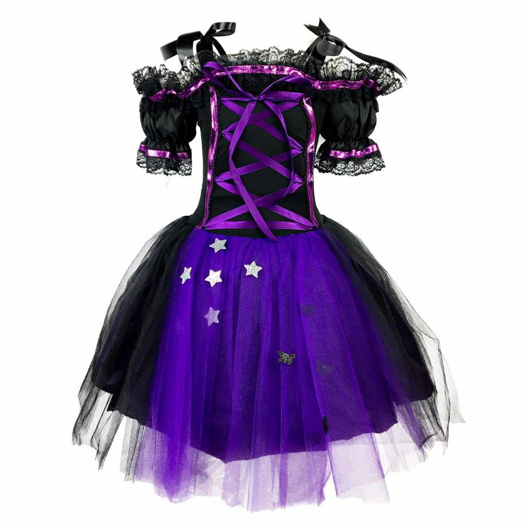 Fantasia de Halloween Bruxa Roxa Adulta de Luxo em Oferta na Shopee
