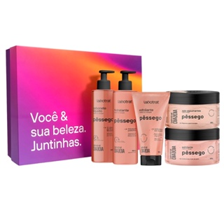 Kit Cuidado Rosto E Corpo Hidrata Esfolia Pêssego Labotrat em Oferta na Shopee
