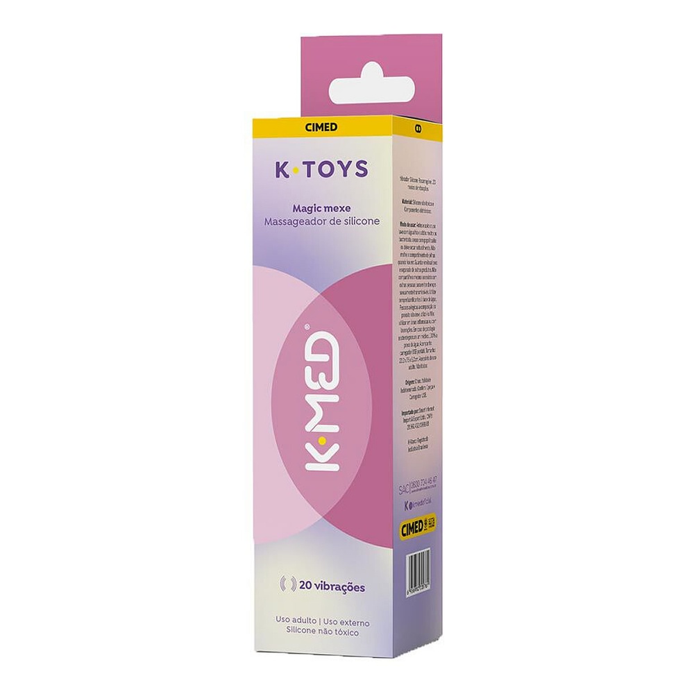 Massageador de Silicone K-Toys Magic Mexe 1 Unidade em Oferta na Shopee