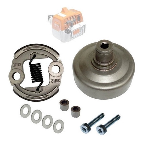 Kit Embreagem Tambor Parafuso Anel P/ Roçadeira  Fs 220