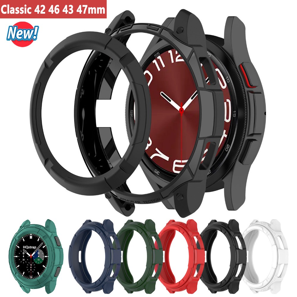 Nova Capa Protetora Para Relógio Samsung Galaxy 6 Classic 43mm 47mm TPU Galaxy4 46mm R890 42mm R880 Acessórios Relógios À Prova De Colisão
