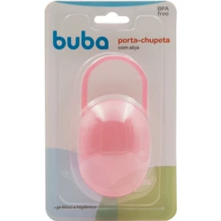 Porta Chupeta Prático E Higiênico Com Alça Rosa 14467 - Buba