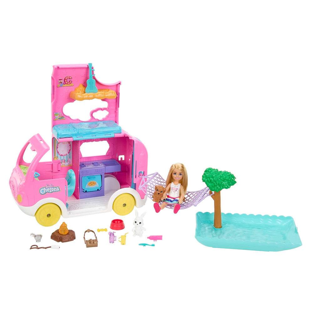 Barbie Chelsea 2 em 1 Acampamento - Mattel - Mom & Baby