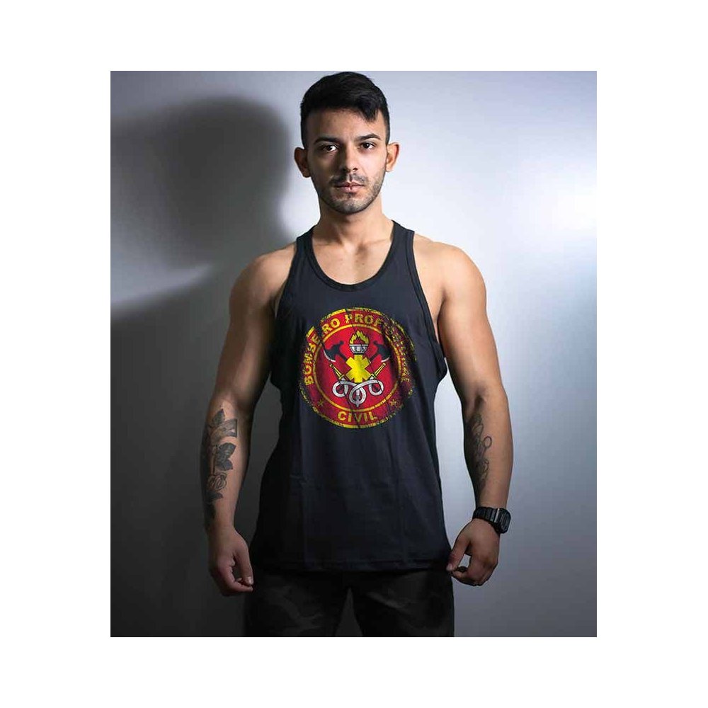 Camiseta Regata Bombeiro Civil Militar