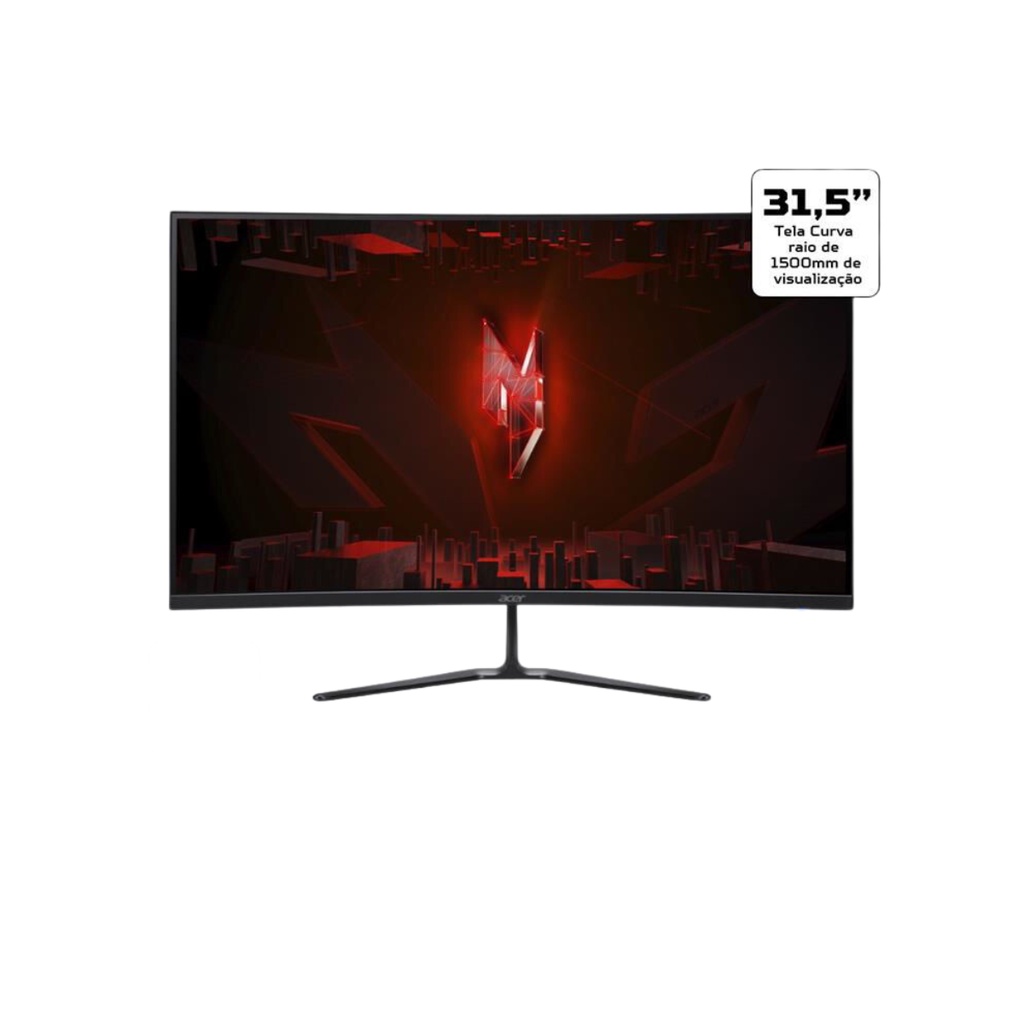 Monitor Gamer Acer Nitro Edo 31,5" Led 165HZ 1MS HDMI Vesa Displayport Preto - UM.JE0AA.302