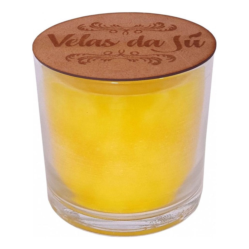 Vela Personalizada Perfumada Artesanal Em Vidro Citronela