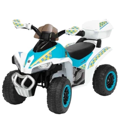 Mini Quadriciclo Elétrico Infantil 6V BW129 Branco IMPORTWAY