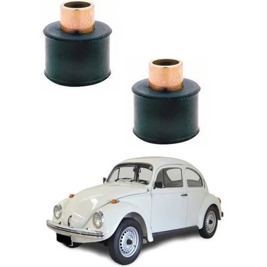 Bucha ( Par ) Borracha Amortecedor Fusca Brasilia Kombi