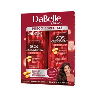 Kit DaBelle Hair SOS Crescimento Shampoo 250ml + Condicionador 175ml (2 produtos)