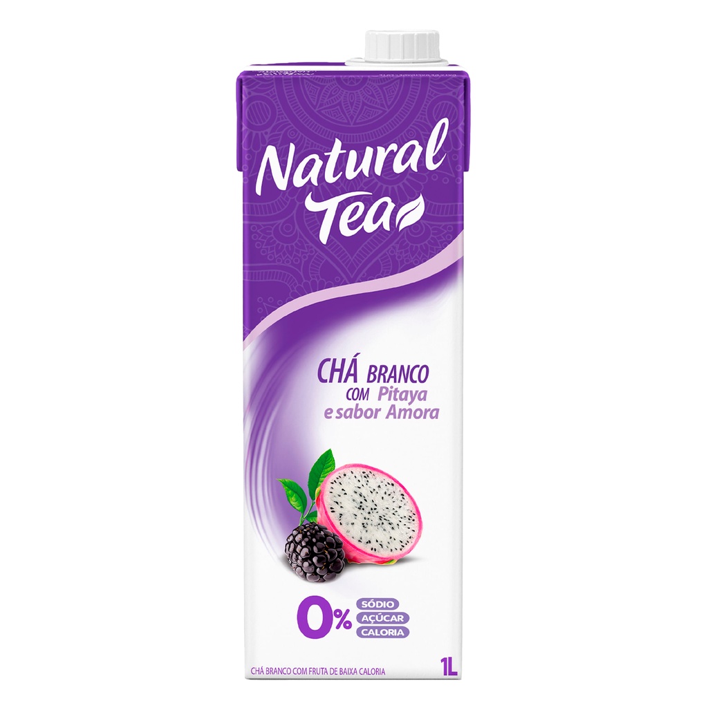 Chá Branco Natural Tea Pitaya e Amora 1l