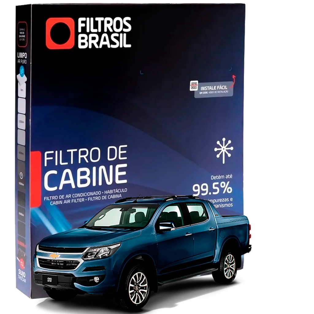 Filtro de Cabine GM S10 LT LTZ CD 2015 a 2022