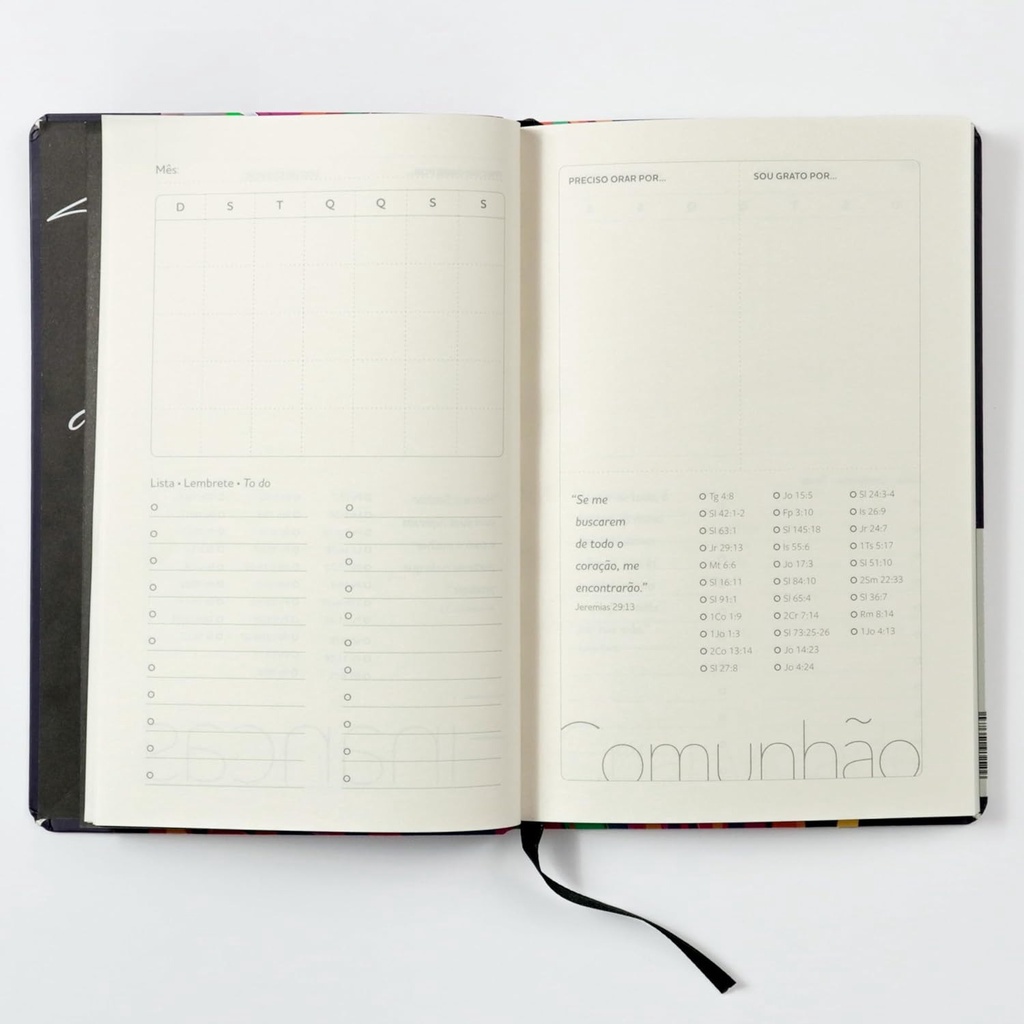 Sketch e Planner | Ore, Estude, Desenhe | Capa Dura | Coração em Chamas — imagem 2 de 2