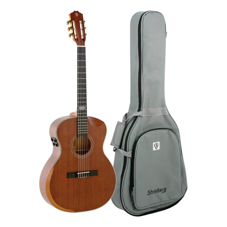 Violao Nylon Eletrico Strinberg Galaxy Sc301hcr Mgs Mahogany