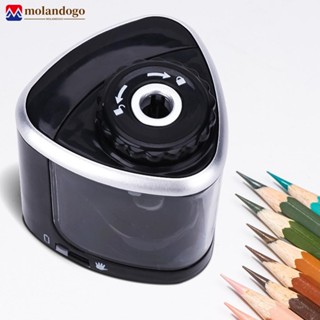 MOLANDOGO Tenwin Afiador De Lápis Automático Elétrico Lâminas De Aço Helicoidal Seguro Para Estudantes Prêmio Estudante Kids Adults Coloridos K1R7