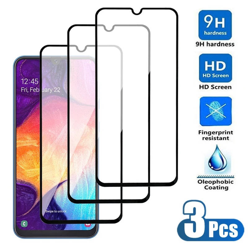 3Pcs Vidro Temperado Para Samsung Galaxy A01 A02 A03 A04 A11 J2 CORE J4 PLUS Película 3D Filme Protetor Transparente