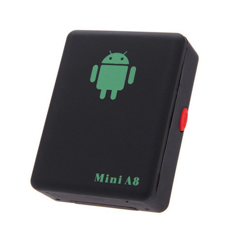 Mini A8 Global Real Time Surveillance GPS Tracker - Black