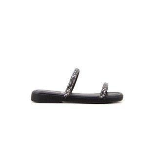 Tamanco Slide Mississipi Strass Mi371 Preto