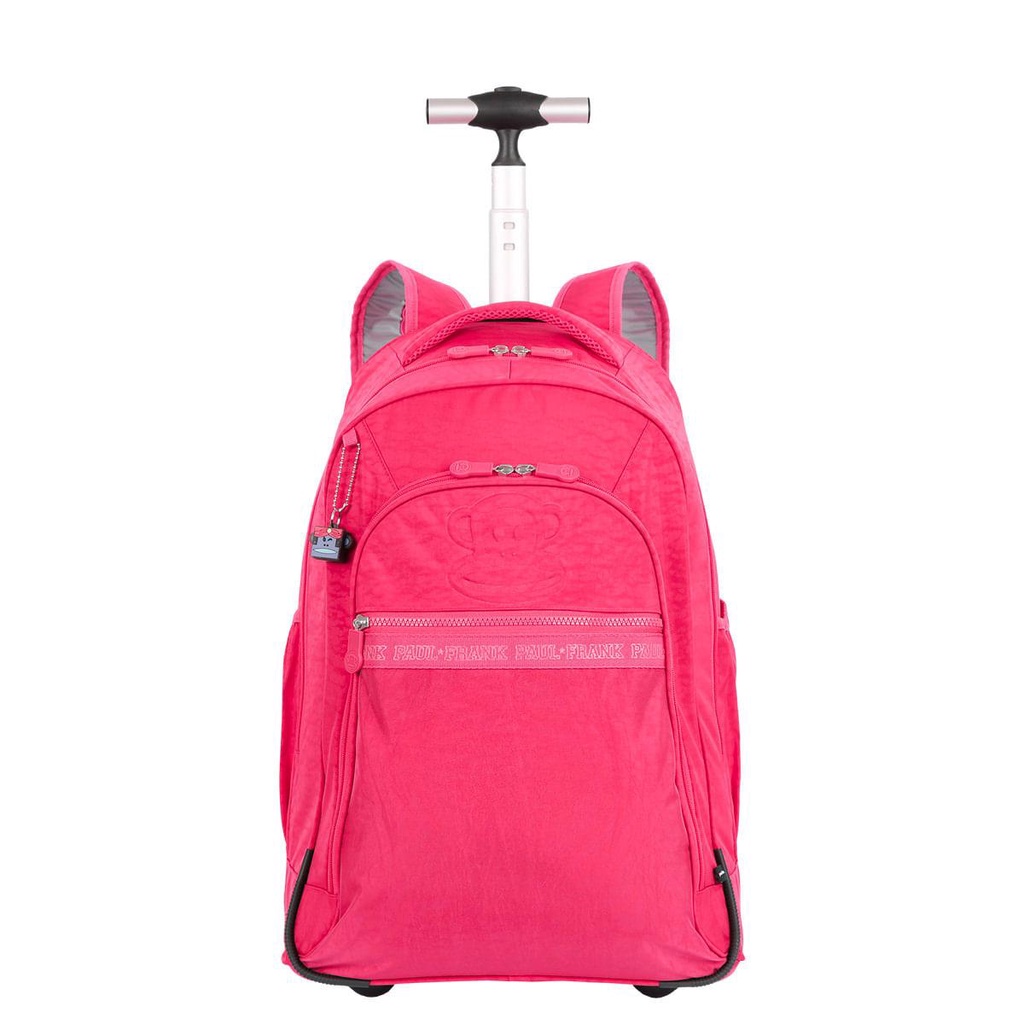 Mochila Carrinho 2 Compartimentos Paul Frank T03 - Dark Pink em Oferta na Shopee