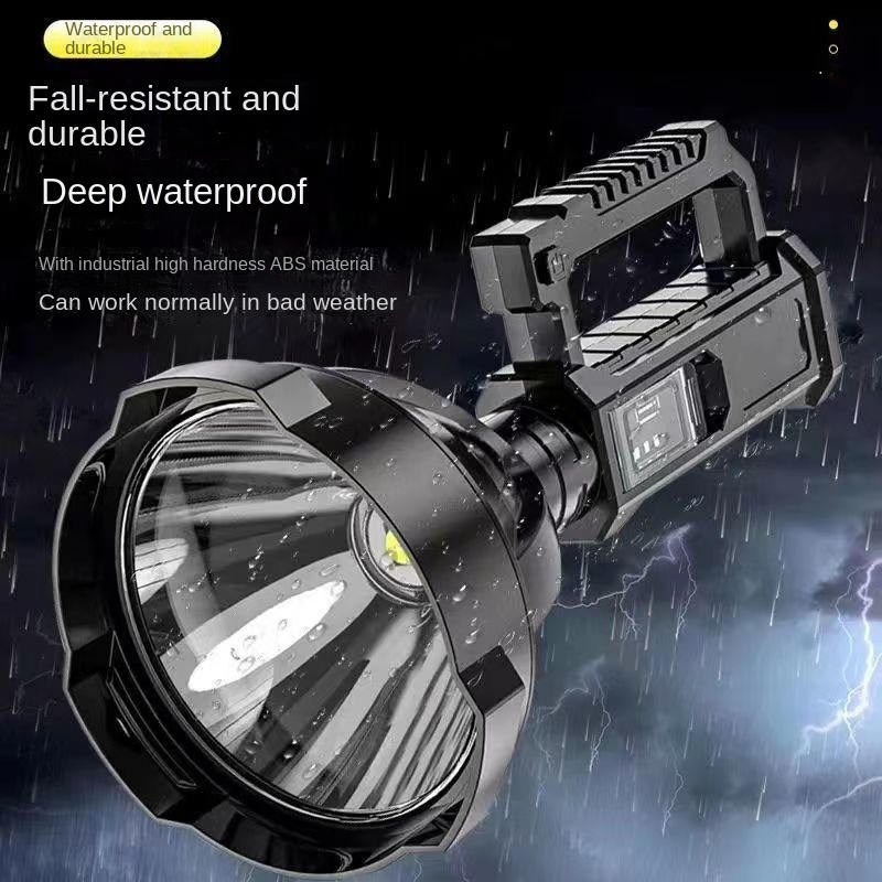 Lanterna De LED , Iluminação exterior, Recarregável , De Longo Alcance , Forças Especiais Ultra Brilhantes Para O Exterior Projector Portátil
