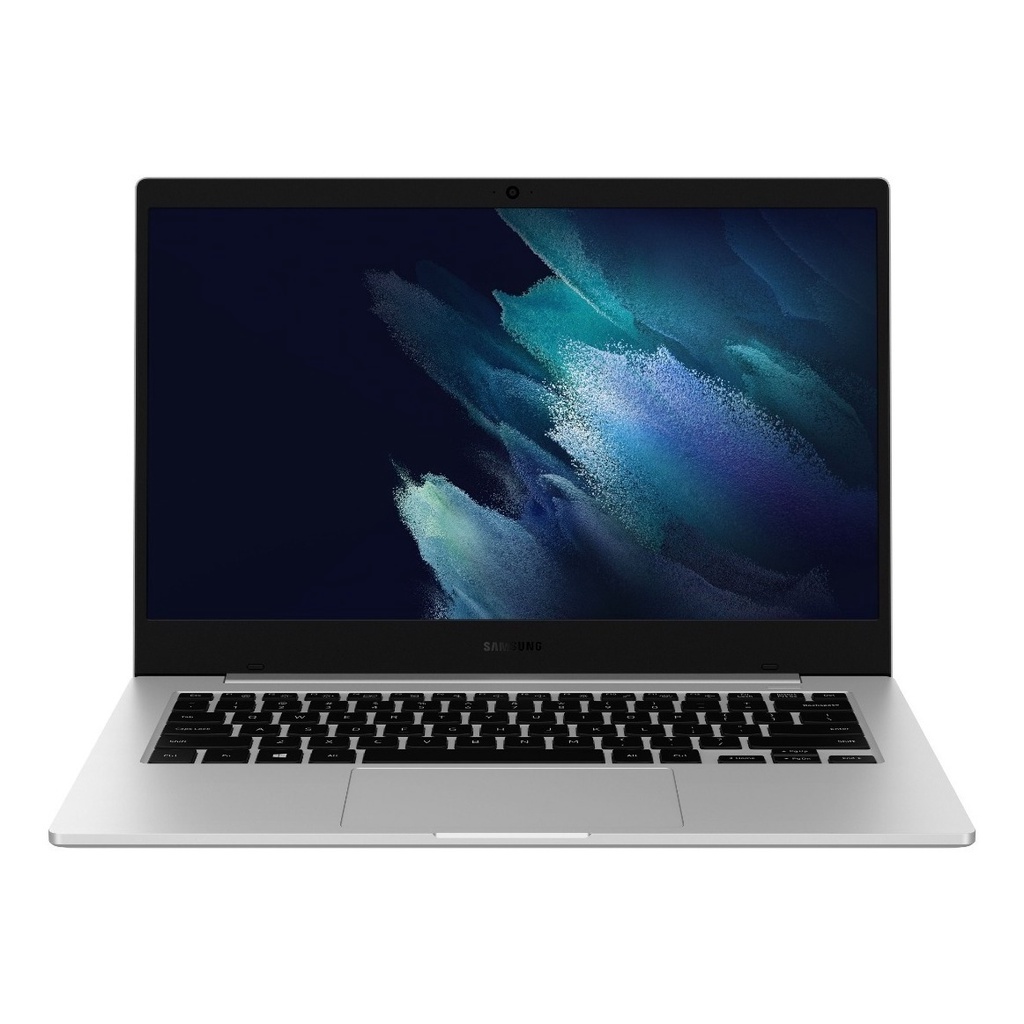 Notebook Samsung Galaxy Book Go prata 14", Qualcomm Snapdragon 7c Gen 2 4GB de RAM 128GB SSD, Qualcomm Adreno 618 1920x1080px Windows 10 Home