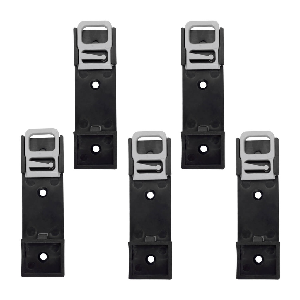 5x Suporte Trilho Din 35mm Abs Multiúso Universal