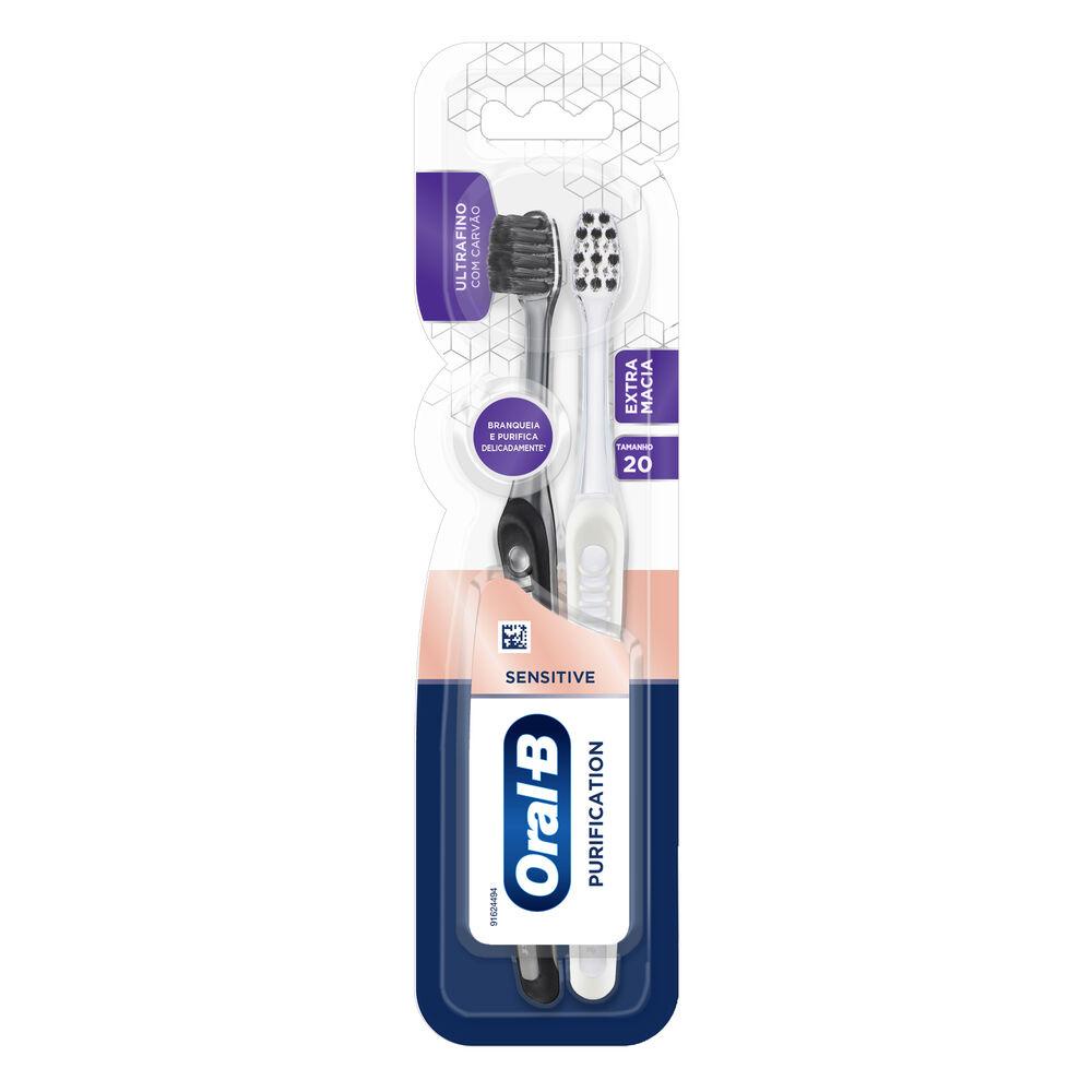 Escova de Dente Oral-B Whitening Therapy Purification com Cerdas Extra Macias 2 unidades - Health
