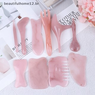 BFBR Ferramenta De Massagem Facial De Resina Sintética Natural GuaSha Gua Sha Board Massager ~