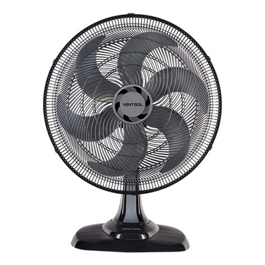 Ventilador Osc Mesa Turbo 6p 50cm Preto 127v Ventisol Cor Das Pás Prata