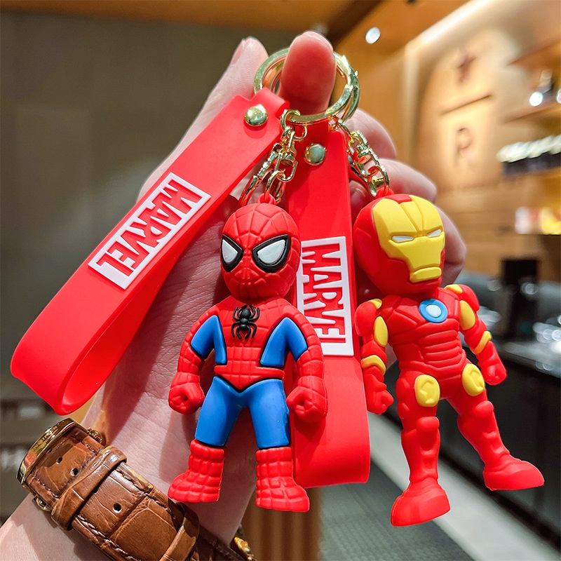 Chaveiro Super Heróis, Personagens como Homem-Aranha, Iron Man, Capitão América Frete Grátis​