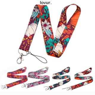 LOVUR Cordão Telefônico , Porta Crachá Passe De Cartão De Identificação Pendurado Flor De Corda Anti-Perda-Chaves Acessórios De Encanto Cintas