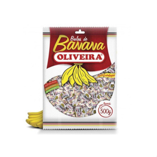 Bala Mastigavel 500gr Oliveira Banana em Oferta na Shopee