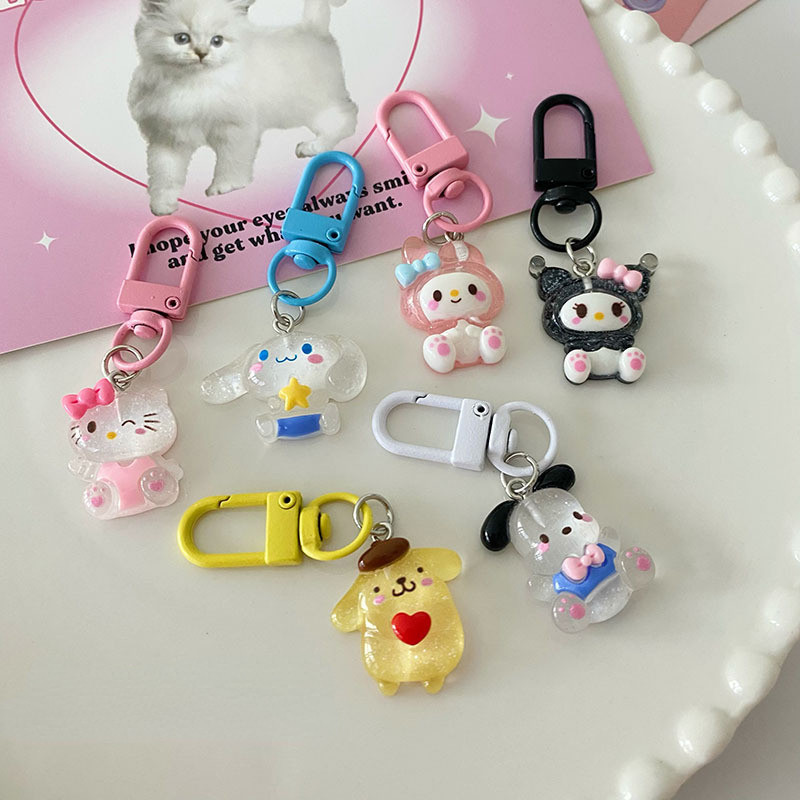 Chaveiro Transparente Intermitente Porta-Chaves Lindo Saco de Cartoon Pingente Presente em Oferta na Shopee