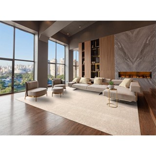 Tapete Para Sala Mariana Bege 3,00x4,00 São Carlos em Oferta na Shopee