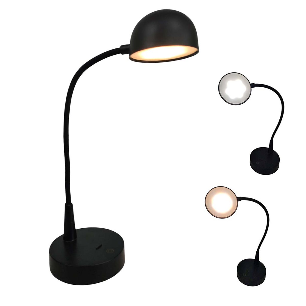 Luminaria Abajur LED Touch 3 Tons Recarregavel USB Flexivel Casa Sala Quarto Cabeceira Trabalho Mesa Escritorio