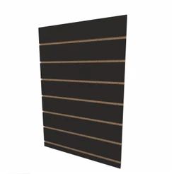 Painel canaletado 90x60 Preto mdf canaletado