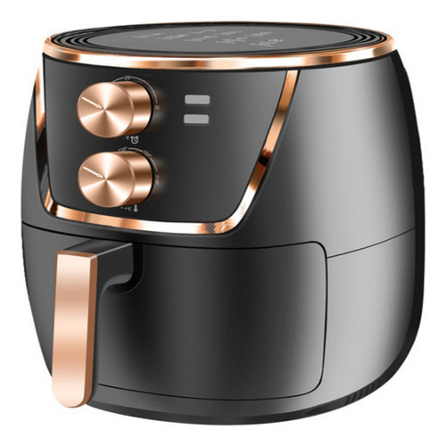 Air Fryer 6,5L 1500W Fritadeira Elétrica Sem Óleo Preta Alta Capacidade