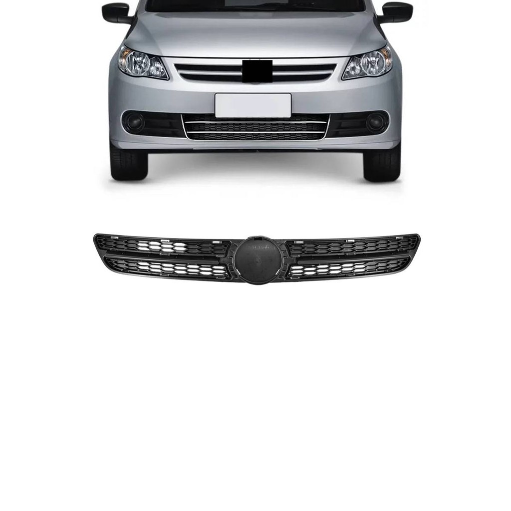 GRADE DIANTEIRA RADIADOR GOL G5 2009 2012 PRETA em Oferta na Shopee