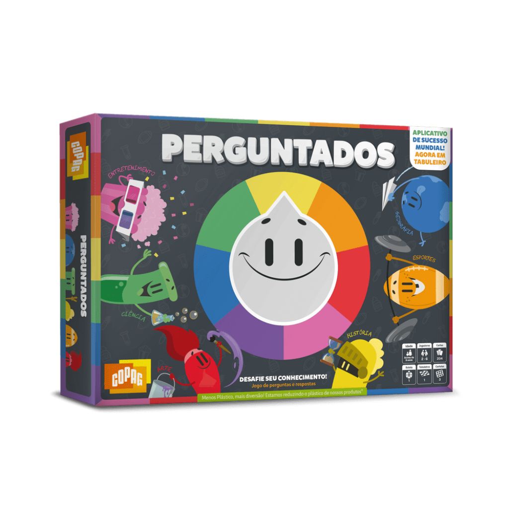 Jogo De Tabuleiro E Cartas Perguntados 30840 Copag - Hobbies & Collections