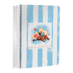Bíblia Anote Slim | NVT | Capa Dura Espiral | Chocolate