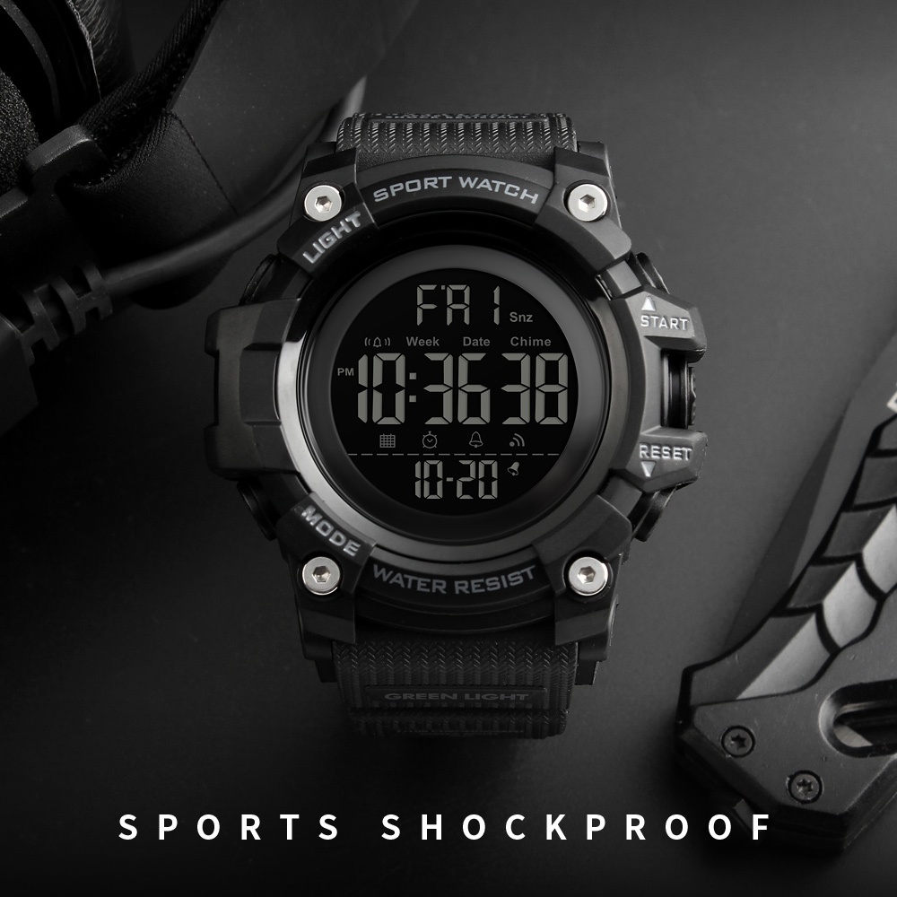 SKMEI relogio Do Esporte Cronômetro de Contagem Regressiva relogios masculinos de luxo marcas famosas Relógios masculino de Pulso À Prova D' Água LED Eletrônico Digital Relógio Masculino