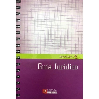 Livro: Guia Jurídico Day By Day Rideel - Agenda Prática e Completa - Calendario Permanente (Novo, Lacrado)