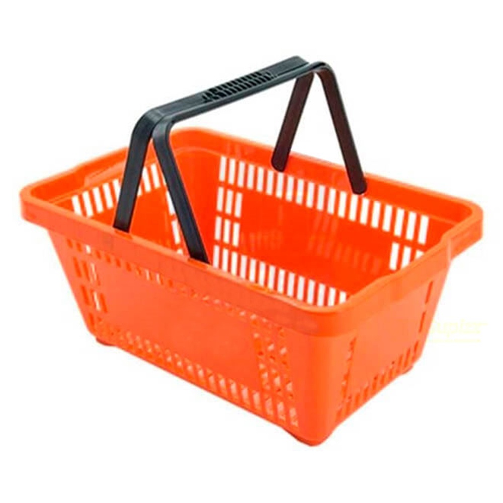 MINI CESTINHA PLÁSTICA FARMÁCIA PERFUMARIA LARANJA