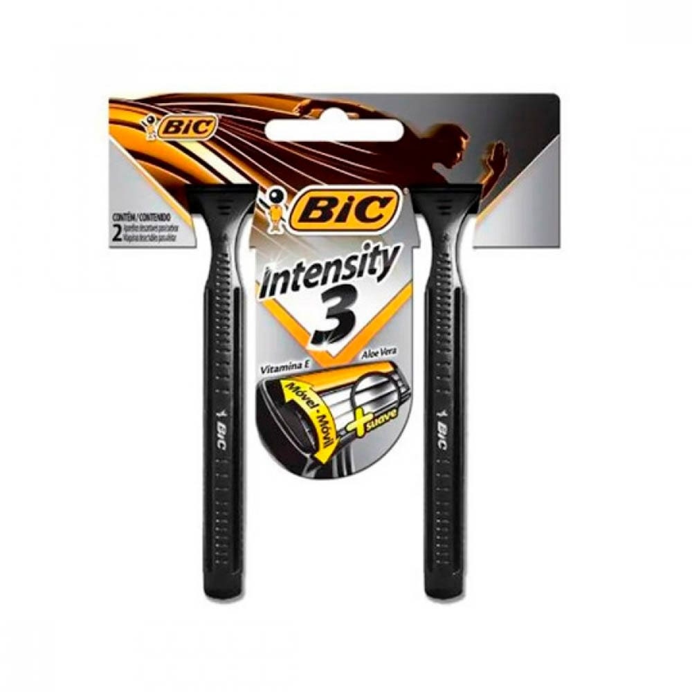 Aparelho de Barbear Bic Intensity 3 lâminas c/2un em Oferta na Shopee